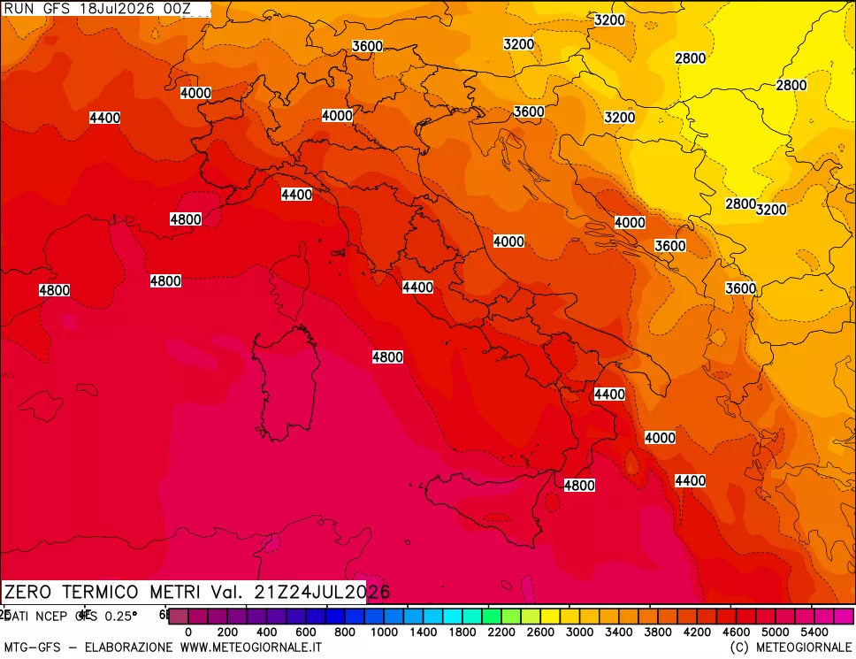 mappa Quota Zero Termico
