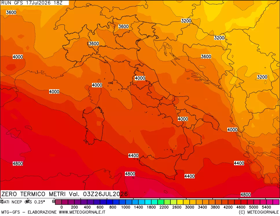 mappa Quota Zero Termico