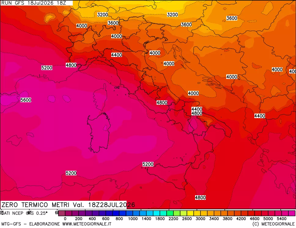 mappa Quota Zero Termico
