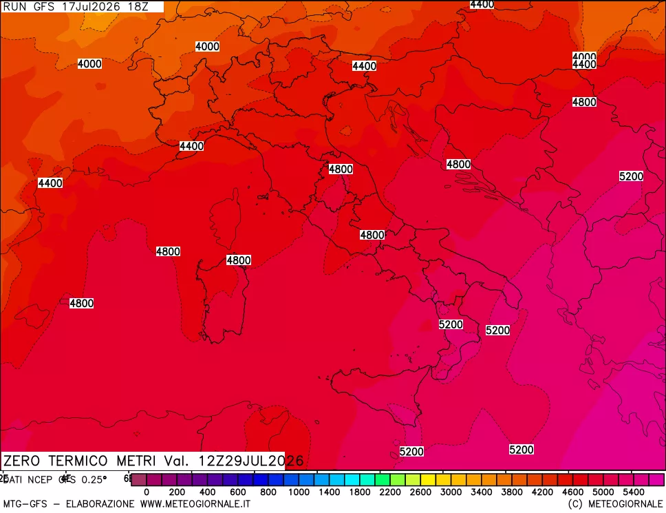 mappa Quota Zero Termico