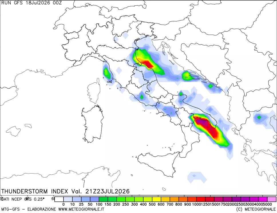 mappa Indice Temporali (TSI)