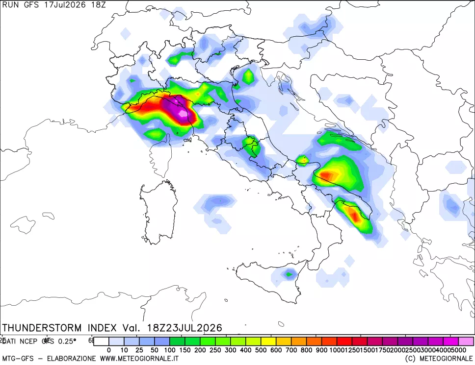 mappa Indice Temporali (TSI)