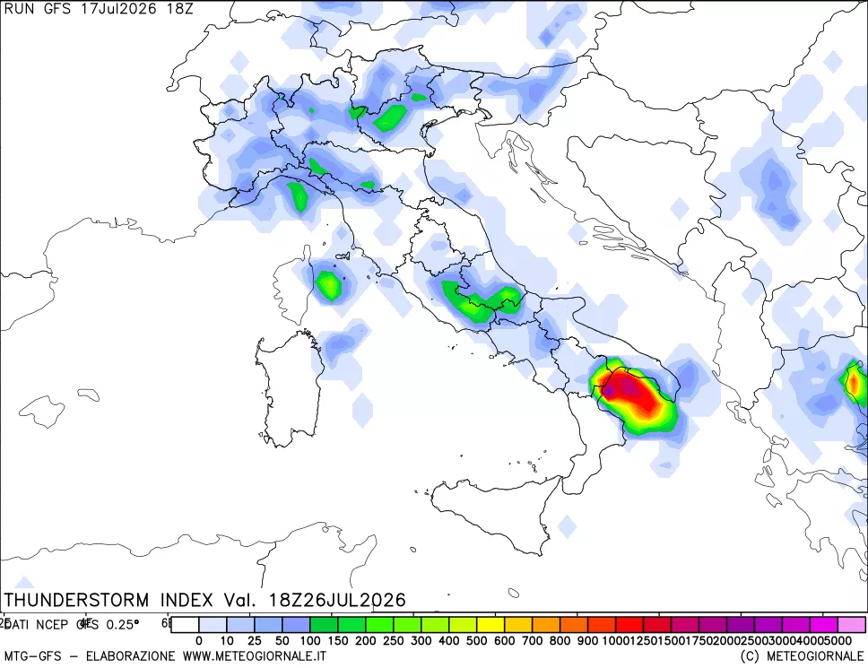 mappa Indice Temporali (TSI)