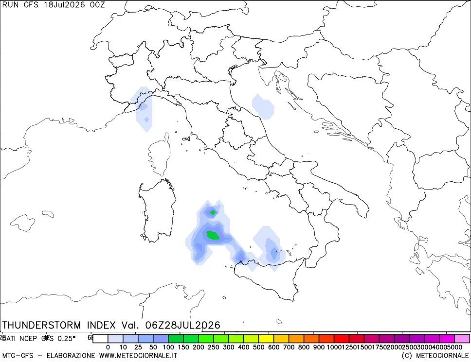 mappa Indice Temporali (TSI)