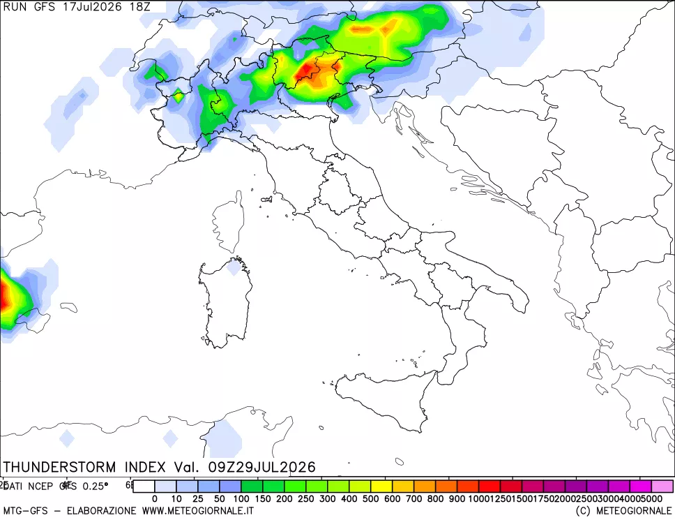 mappa Indice Temporali (TSI)