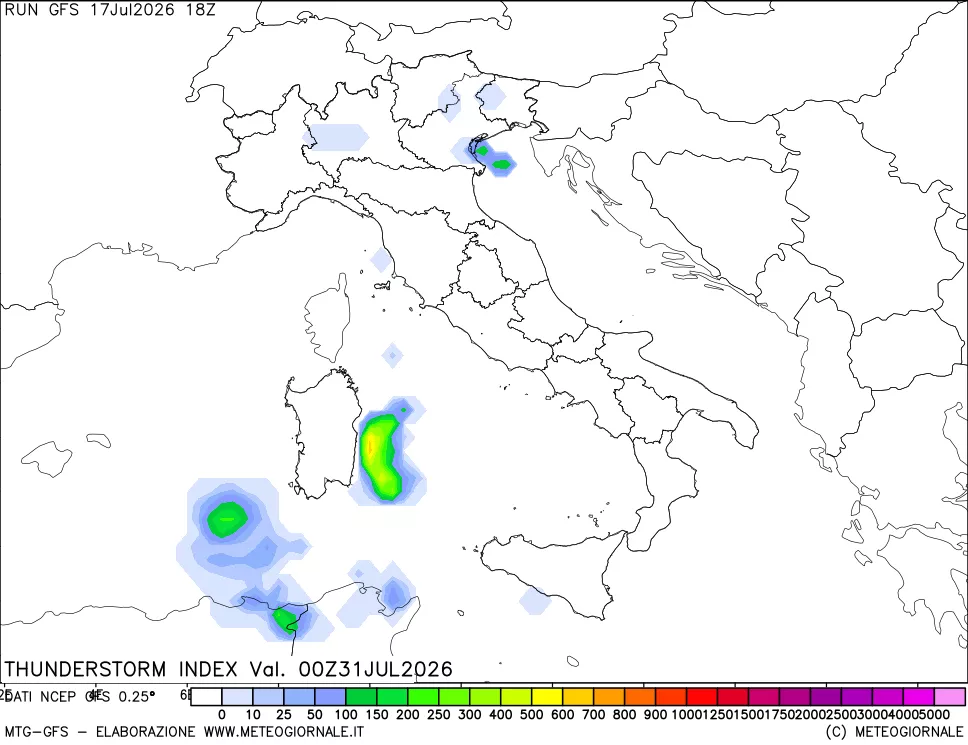 mappa Indice Temporali (TSI)