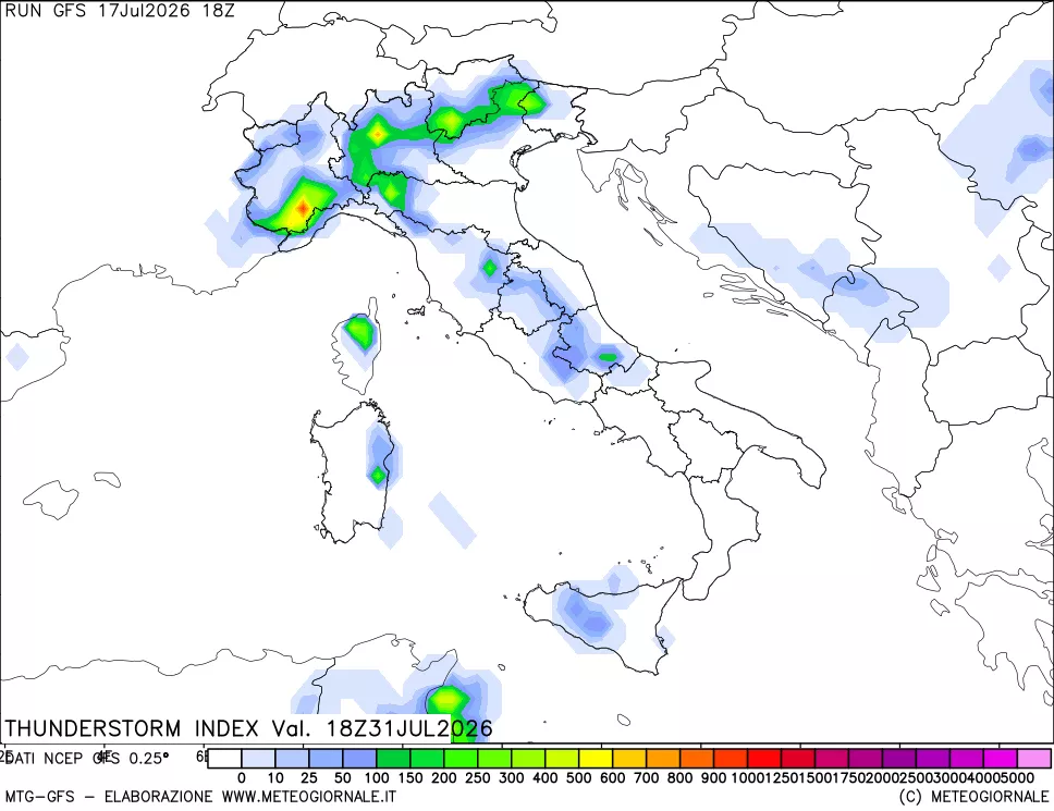 mappa Indice Temporali (TSI)