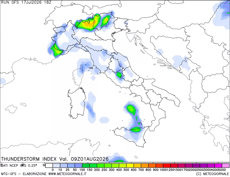 mappa Indice Temporali (TSI)