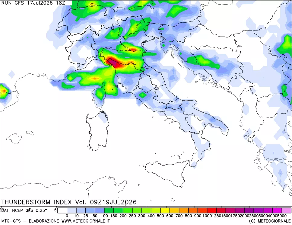 mappa Indice Temporali (TSI)