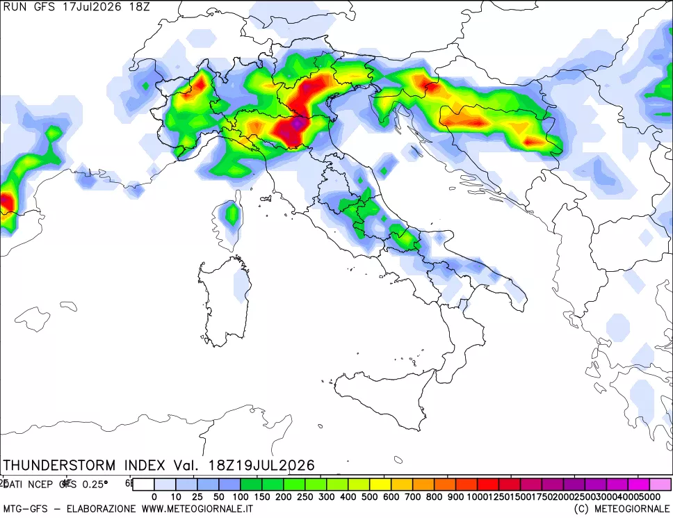 mappa Indice Temporali (TSI)