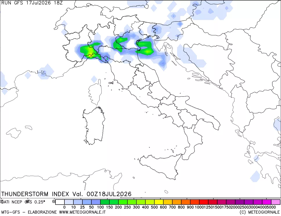 mappa Indice Temporali (TSI)