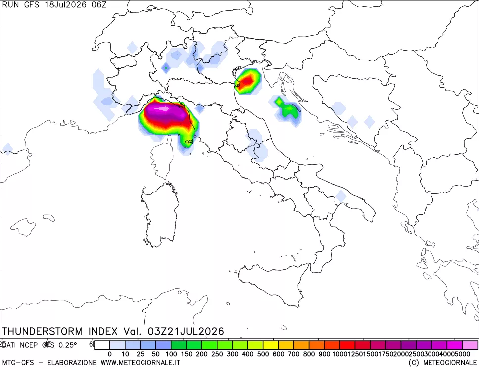 mappa Indice Temporali (TSI)