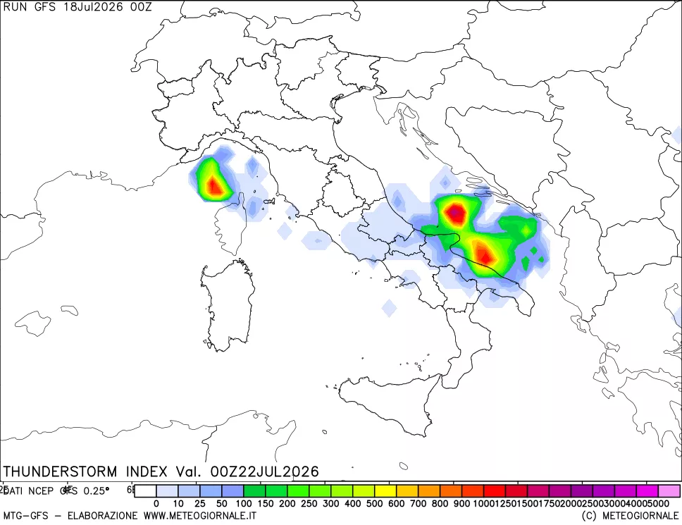 mappa Indice Temporali (TSI)