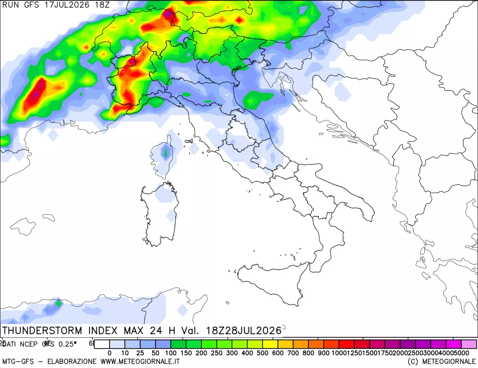 mappa TSI Max 24 ore