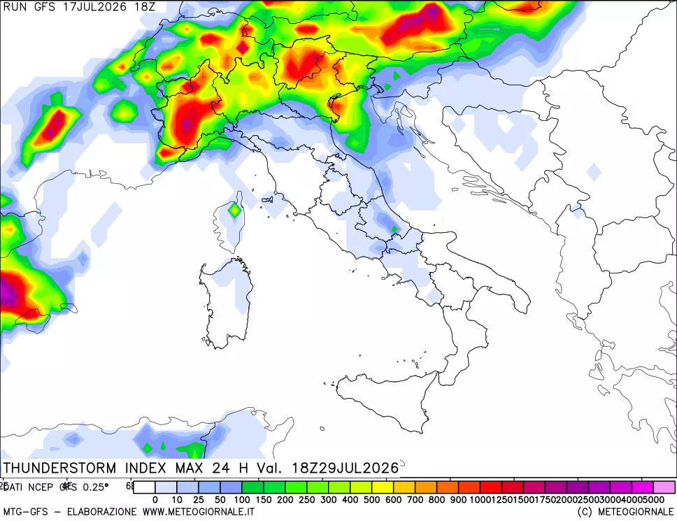 mappa Indice Temporali massimo 24 ore