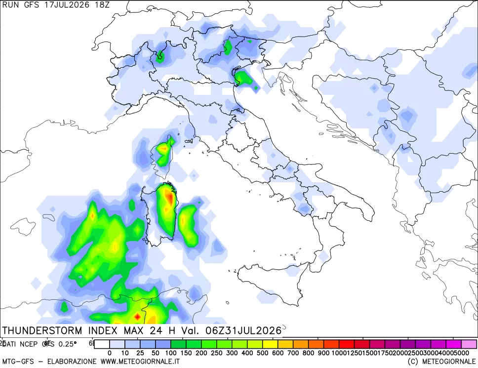 mappa TSI Max 24 ore