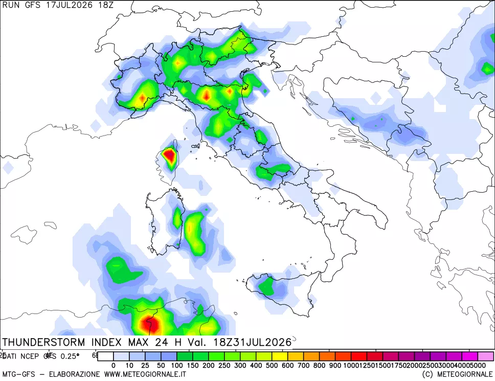 mappa Indice Temporali massimo 24 ore