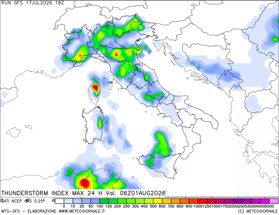 mappa TSI Max 24 ore