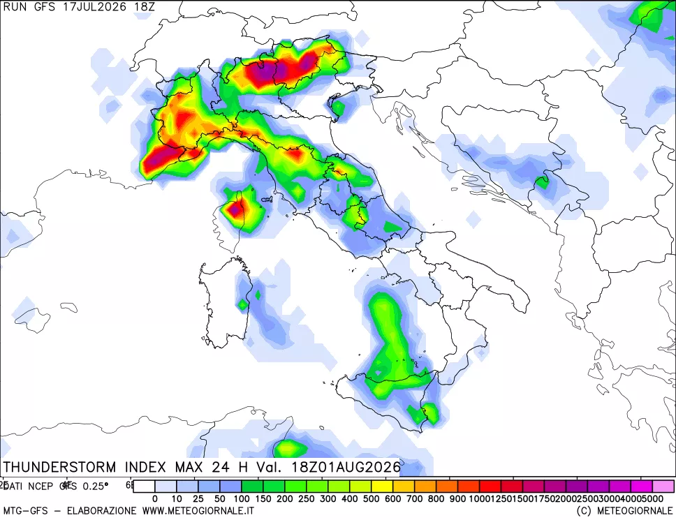 mappa TSI Max 24 ore
