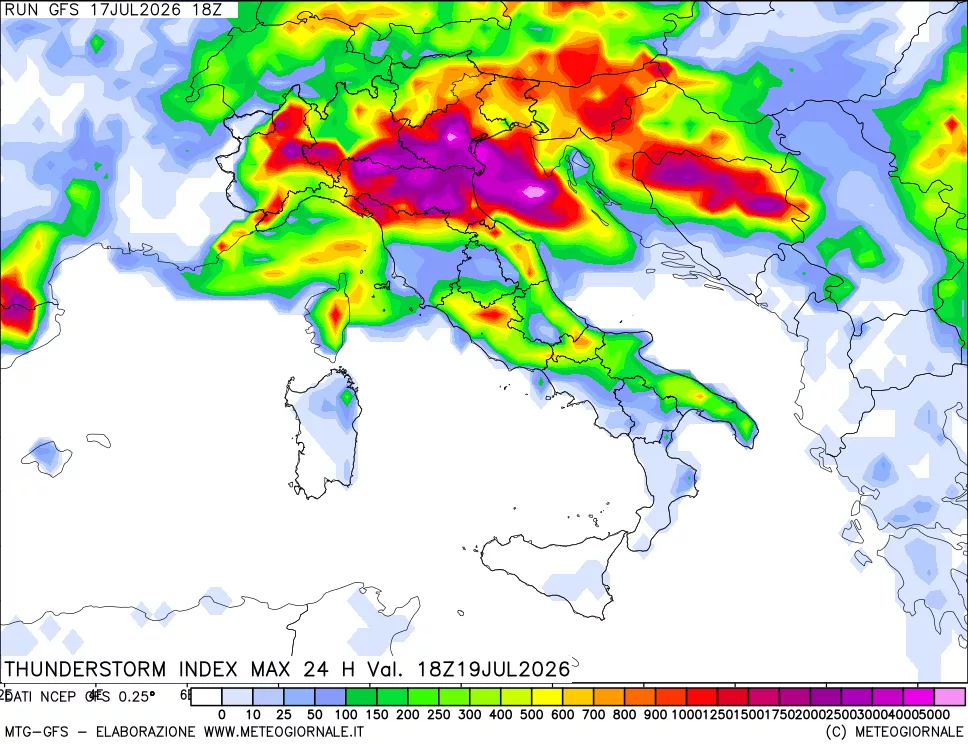mappa Indice Temporali massimo 24 ore