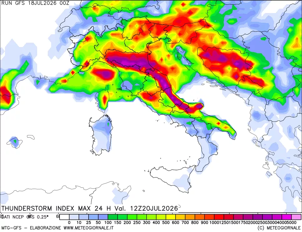 mappa TSI Max 24 ore