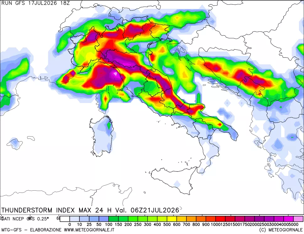 mappa Indice Temporali massimo 24 ore