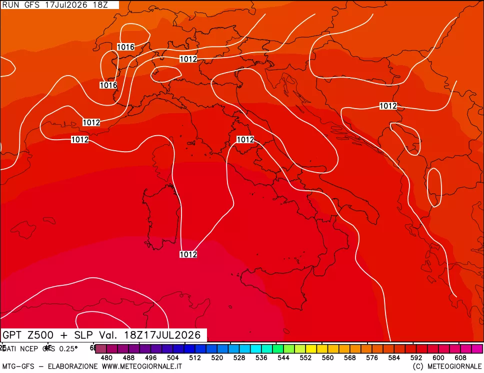 mappa 500 hPa GPT + Press SLM