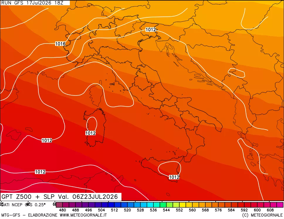 mappa 500 hPa GPT + Press SLM