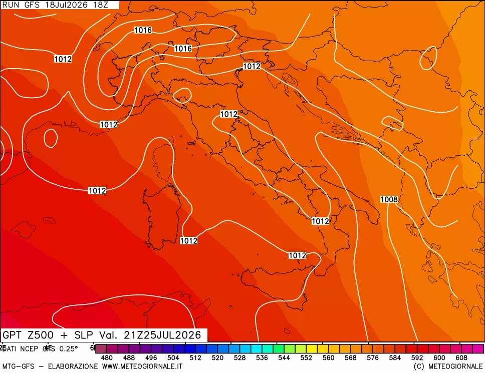 mappa 500 hPa GPT + Press SLM