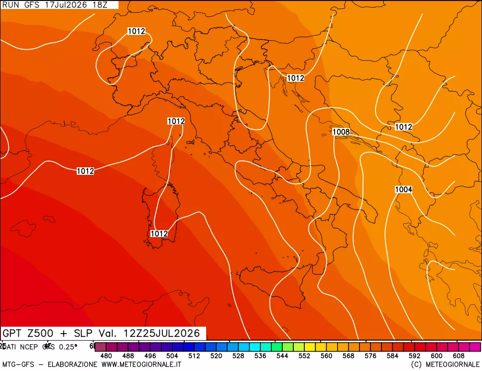 mappa 500 hPa GPT + Press SLM