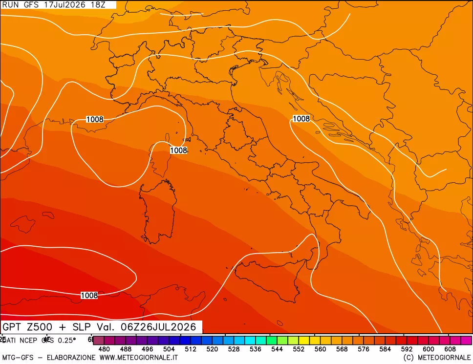 mappa 500 hPa GPT + Press SLM