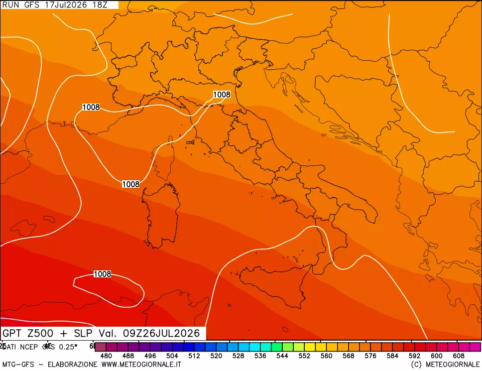 mappa 500 hPa GPT + Press SLM