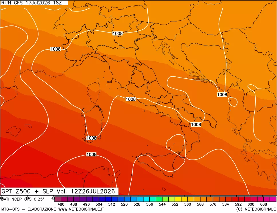 mappa 500 hPa GPT + Press SLM