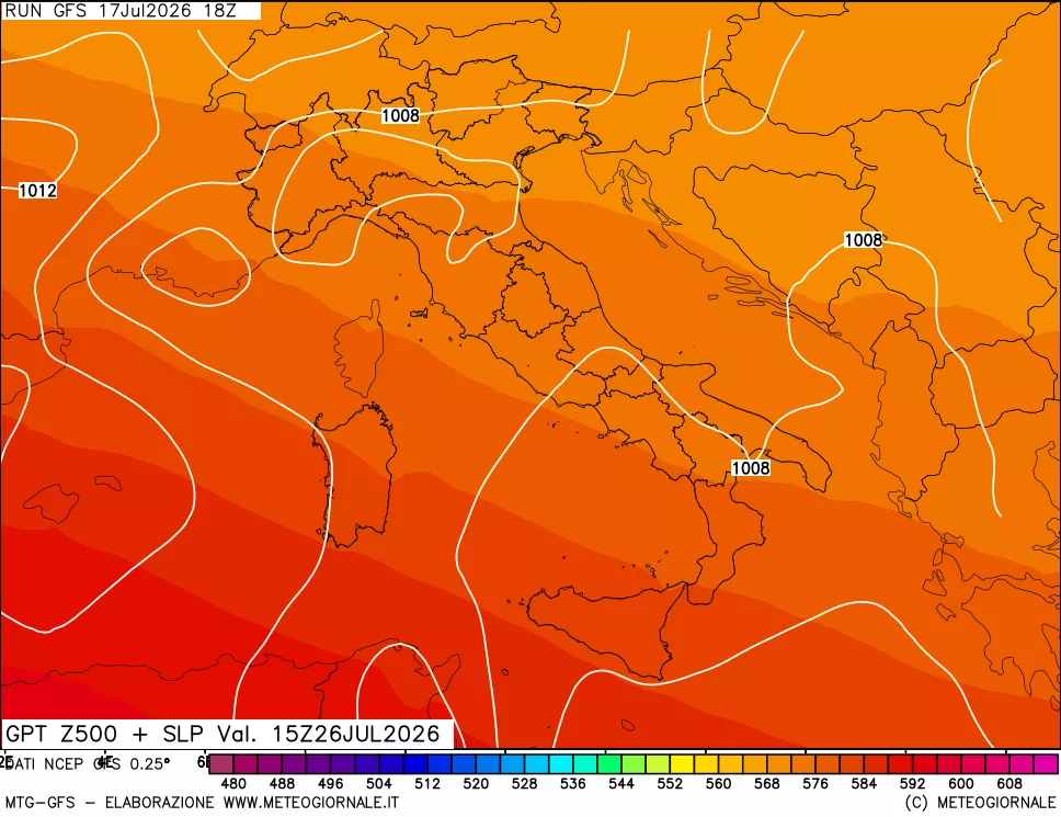 mappa 500 hPa GPT + Press SLM