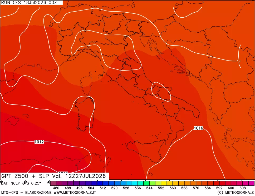 mappa 500 hPa GPT + Press SLM