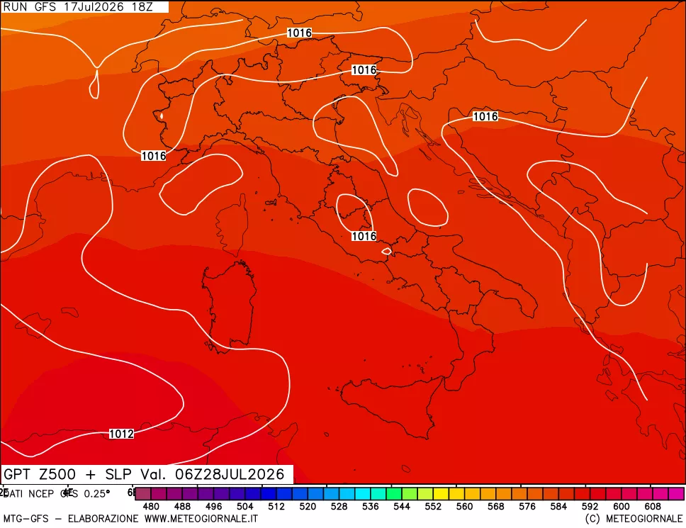 mappa 500 hPa GPT + Press SLM