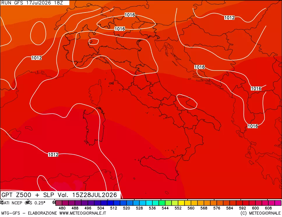 mappa 500 hPa GPT + Press SLM