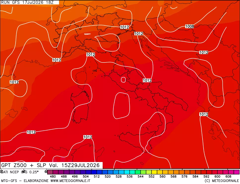 mappa 500 hPa GPT + Press SLM
