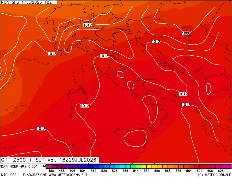 mappa 500 hPa GPT + Press SLM