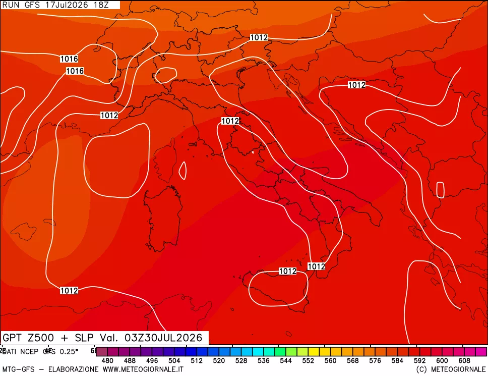 mappa 500 hPa GPT + Press SLM