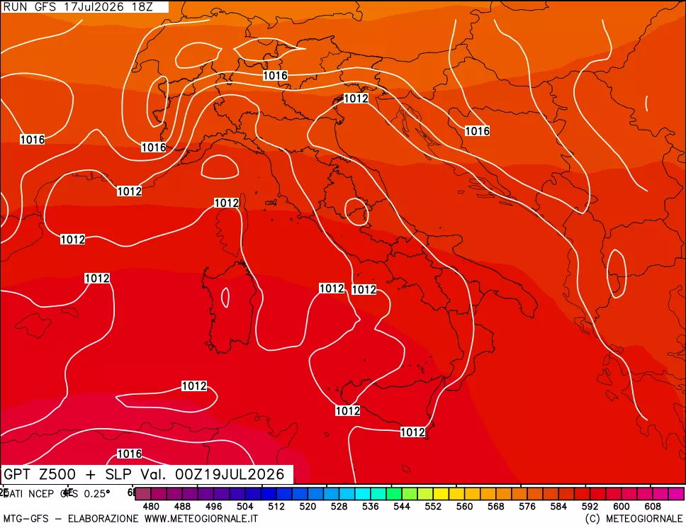 mappa 500 hPa GPT + Press SLM