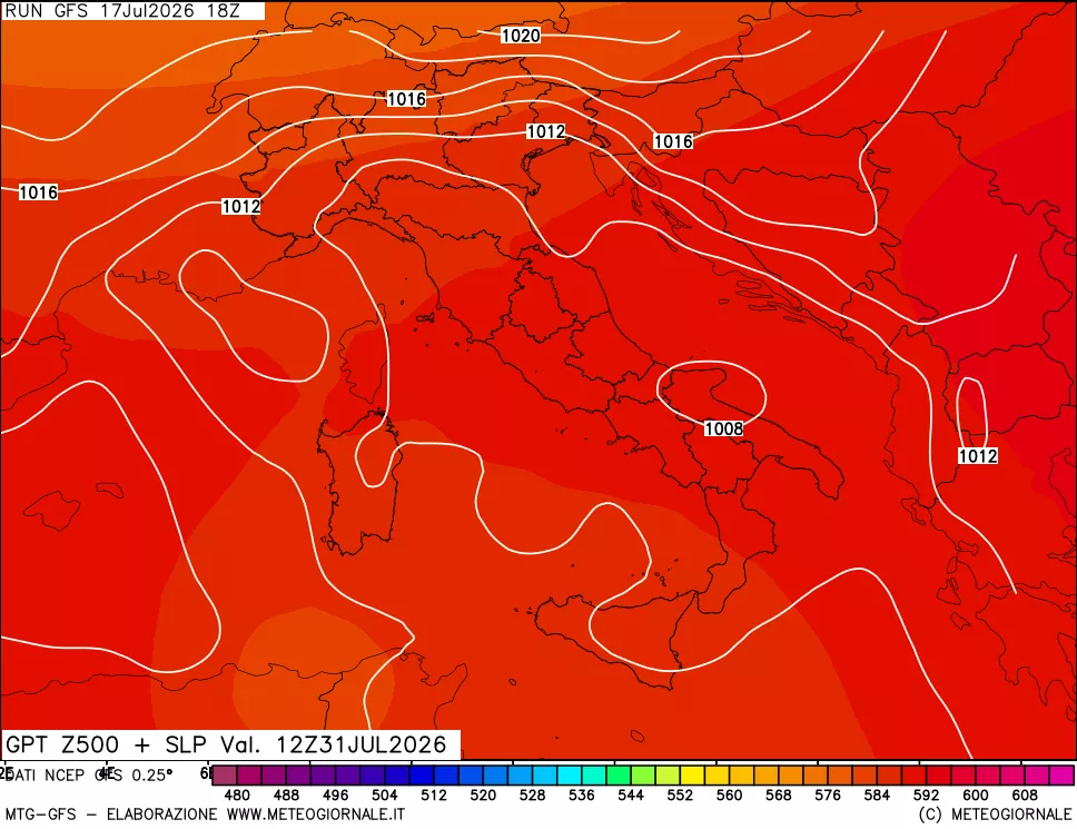 mappa 500 hPa GPT + Press SLM