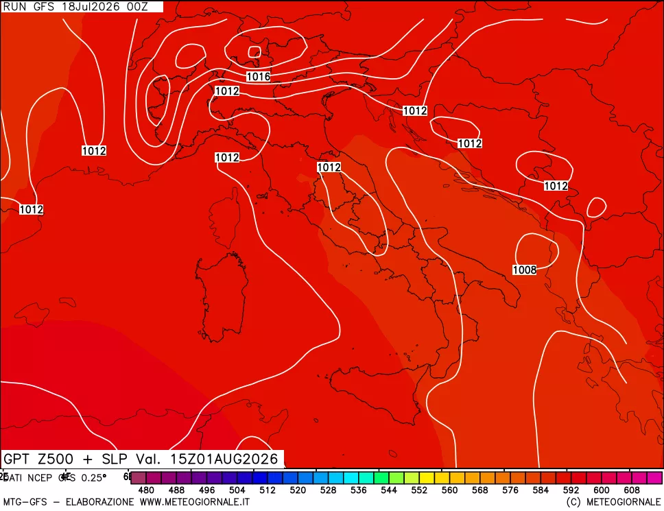 mappa 500 hPa GPT + Press SLM