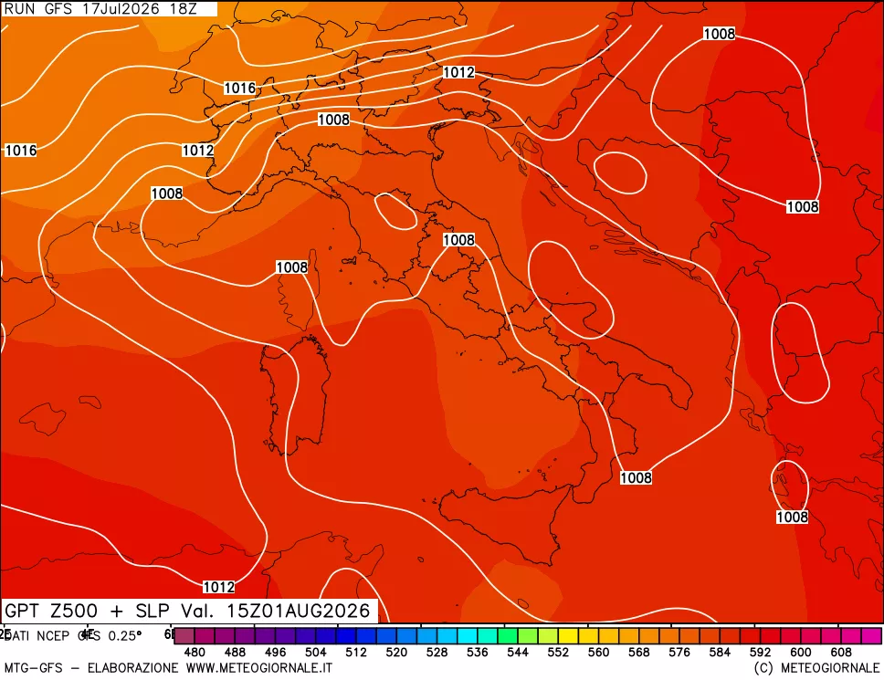 mappa 500 hPa GPT + Press SLM