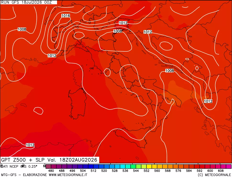 mappa 500 hPa GPT + Press SLM