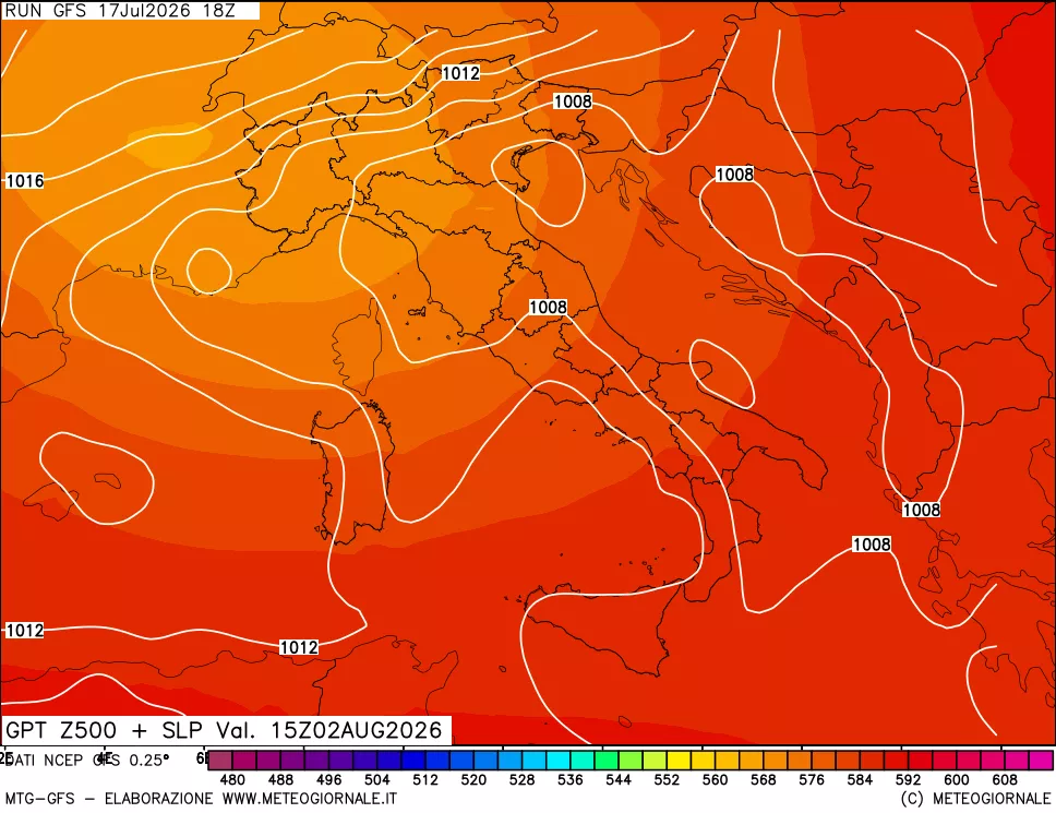 mappa 500 hPa GPT + Press SLM