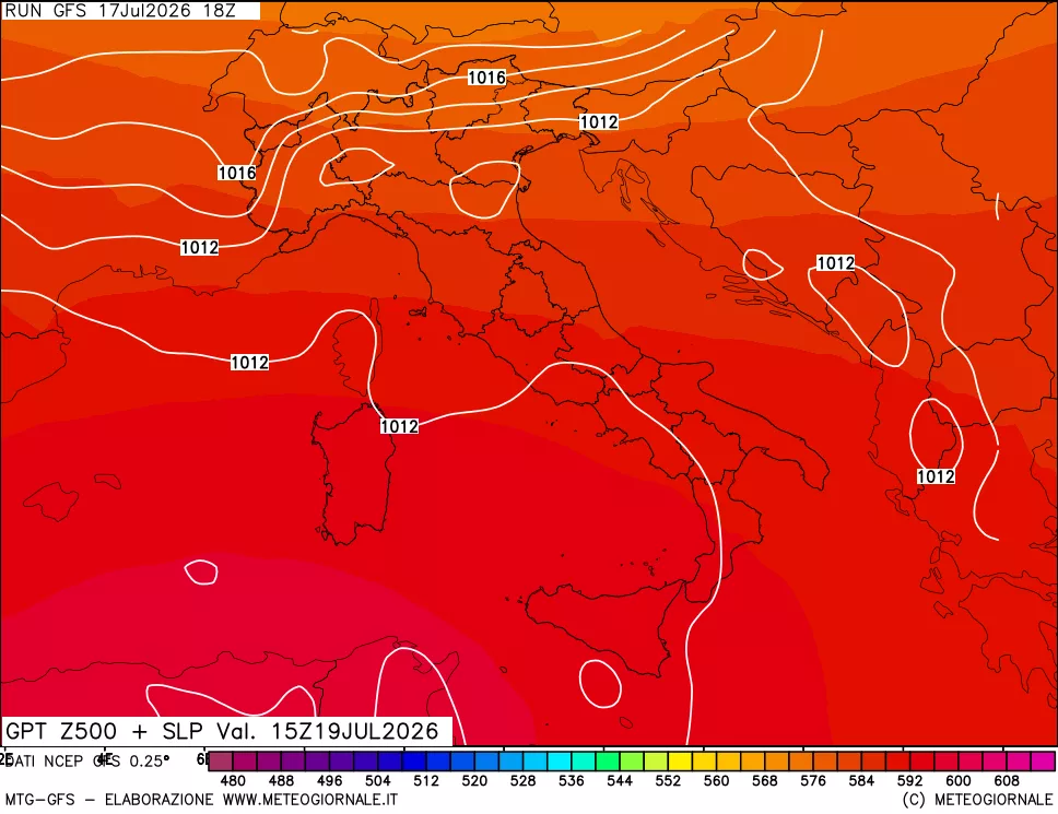 mappa 500 hPa GPT + Press SLM