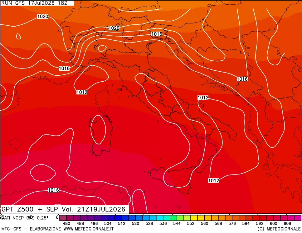 mappa 500 hPa GPT + Press SLM