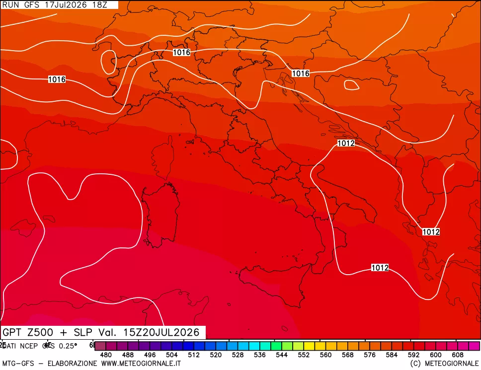 mappa 500 hPa GPT + Press SLM