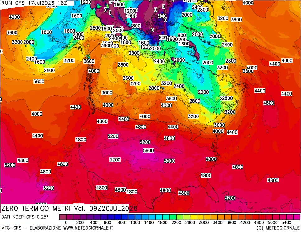 mappa Quota Zero Termico